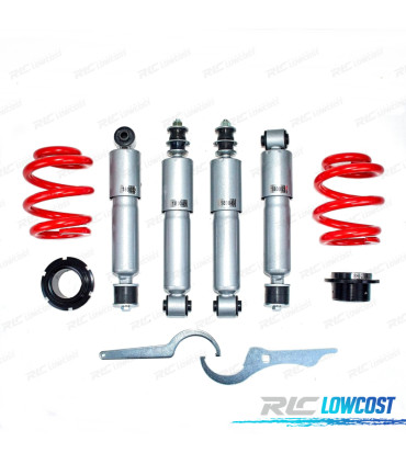 KIT SUSPENSÃO REGULÁVEL RED LINE VOLKSWAGEN VW T4 TRANSPORTER 90-03
