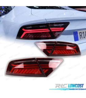 FAROLINS AUDI A7 4G LOOK RS7 10-17 LED VERMELHO FUMADO