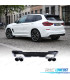 DIFUSOR BMW X3 G01 LOOK M PERFORMANCE PRETO BRILHANTE + PONTEIRAS ESCAPE