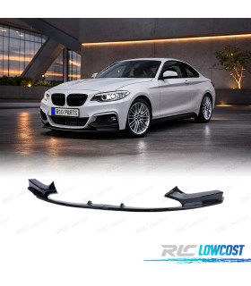 SPOILER LIP BMW F22 F23 LOOK M PERFORMANCE PRETO BRILHANTE ABS