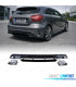 DIFUSOR MERCEDES CLASE A W176 12-18 LOOK A45 AMG PRETO BRILHANTE + PONTEIRAS DE ESCAPE