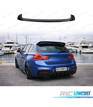 AILERON SPOILER TRASEIRO BMW F20 F21 LCI 15-19 LOOK M PERFORMANCE PRETO BRILHANTE