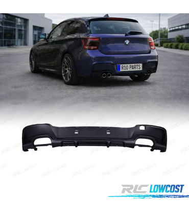 DIFUSOR TRASEIRO BMW F20 F21 11- 4 SAIDAS LOOK M PERFORMANCE