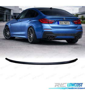 AILERON SPOILER BMW X4 F26 14-18 LOOK M PRETO BRILHANTE