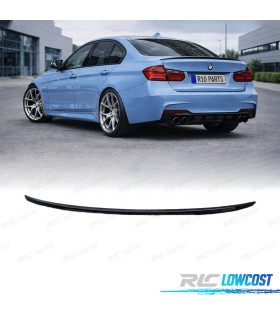 AILERON LIP SPOILER TRASEIRO BMW F30 LOOK M PERFORMANCE PRETO BRILHANTE