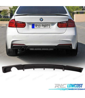 DIFUSOR TRASEIRO BMW F30 F31 LOOK M PERFORMANCE PRETO