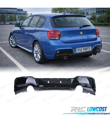 DIFUSOR BMW F20 F21 11-15 PRETO BRILHANTE LOOK M PERFORMANCE O---O