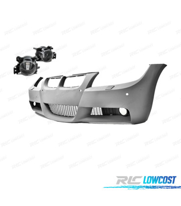 PÁRA-CHOQUES BMW E90 E91 05-08 LOOK M PDC + FAROIS DE NEVOEIRO