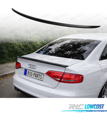AILERON AUDI A4 B8 08-11 LOOK S4 PRETO BRILHANTE