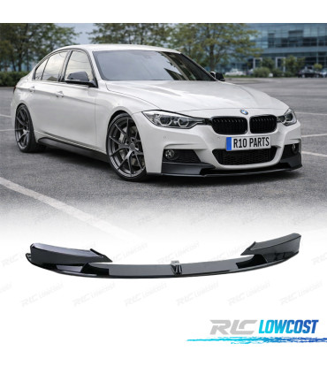 SPOILER FRONTAL BMW F30 F31 LOOK M PERFORMANCE PRETO BRILHO