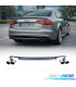 DIFUSOR AUDI A4 B8 08-11 LOOK S4 + PONTEIRAS ESCAPE CROMADO