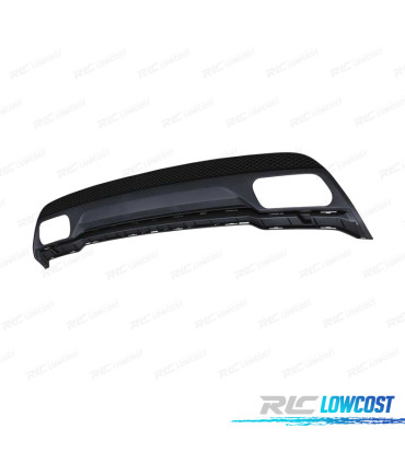 DIFUSOR TRASEIRO MERCEDES CLASE A W176 12-18 LOOK AMG A45 DUPLA SAÍDA