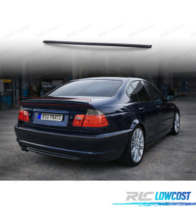 AILERON SPOILER TRASEIRO BMW E46 SEDAN 98-05 LOOK M PRETO BRILHANTE