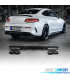 DIFUSOR MERCEDES CLASSE C C205 COUPÉ 15-18 LOOK AMG PDC PRETO + PONTEIRAS DE ESCAPE