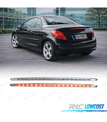 TERCEIRA LUZ DE STOP PEUGEOT 207 CC LED CROMADO
