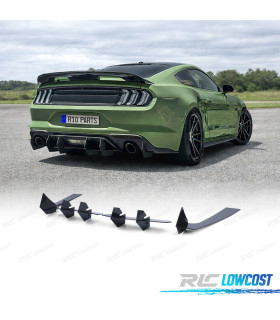 DIFUSOR FORD MUSTANG 15-17 PRETO BRILHANTE