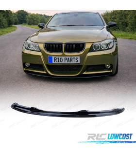 SPOILER LIP BMW E90 E91 05-08 LOOK M PRETO BRILHANTE