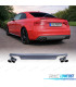 DIFUSOR + PONTEIRAS DE ESCAPE DUPLAS AUDI A5 12-16 COUPE CABRIO LOOK S5