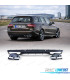 DIFUSOR MERCEDES CLASE C S205 14-18 LOOK AMG PRETO MATE + PONTEIRAS DE ESCAPE