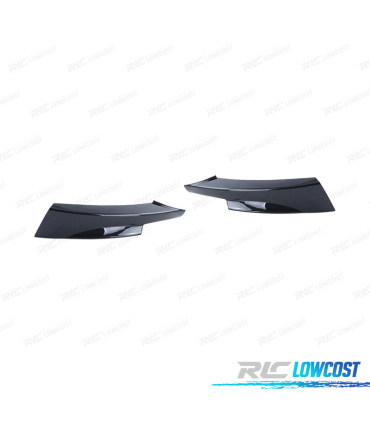SPLITTERS PARA-CHOQUES FRONTAL BMW E90 E91 08-12 LOOK M PRETO BRILHANTE