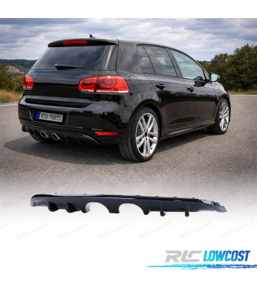 DIFUSOR VOLKSWAGEN VW GOLF MK6 08-12 BRILHANTE PRETO SAIDA DUPLA
