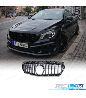 GRELHA FRONTAL MERCEDES CLA W117 13-16 LOOK GTR PRETO BRILHANTE