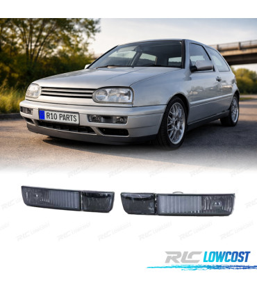 FARÓIS NEVOEIRO COM PISCA VOLKSWAGEN VW GOLF 3 VENTO 92-98 FUNDO PRETO