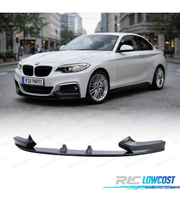 SPOILER LIP PARACHOQUES FRONTAL BMW F22 F23 LOOK M PERFORMANCE 235i CARBONO