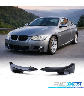 SPLITTERS PARA-CHOQUES FRONTAL BMW E92 E93 10-14 LOOK M PRETO BRILHANTE