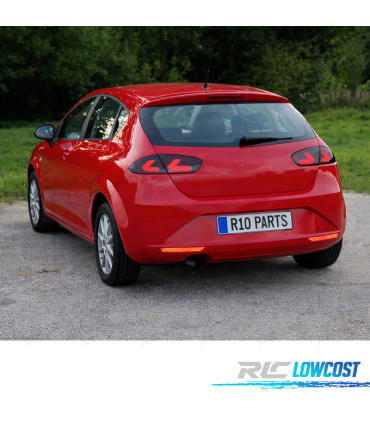 FAROLINS SEAT LEON II 09-13 CARDNA FULL LED PRETO FUMADO