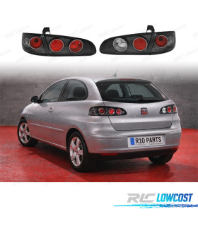 FAROLINS TRASEIROS SEAT IBIZA 6L 02-08 PRETO