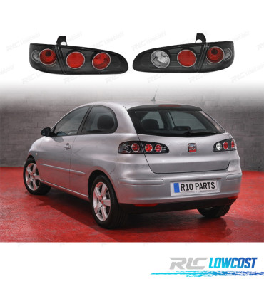 FAROLINS TRASEIROS SEAT IBIZA 6L 02-08 PRETO