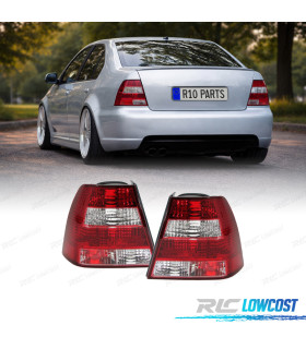 FAROLINS TRASEIROS VOLKSWAGEN VW BORA 98-05 VERMELHO BRANCO CRISTAL