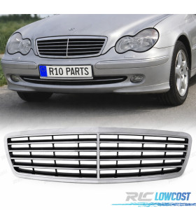 GRELHA FRONTAL MERCEDES CLASE C W203 00-07 CROMADA