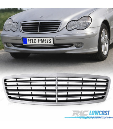GRELHA FRONTAL MERCEDES CLASE C W203 00-07 CROMADA