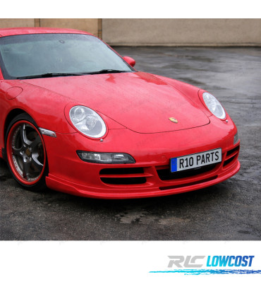 SPOILER LIP FRONTAL PORSCHE 911 997 04-08 GFK GFK PLASTICO