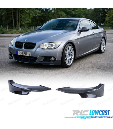 SPLITTERS PARA-CHOQUES FRONTAL BMW E92 E93 10-14 LOOK M PERFORMANCE CARBONO