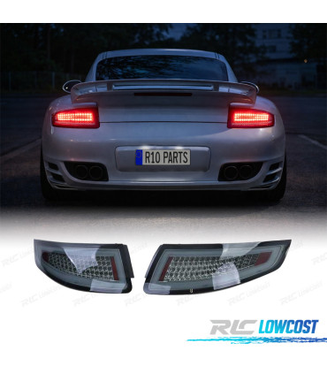 FAROLINS TRASEIROS LED PORSCHE 911 997 04-08 ESCURECIDOS