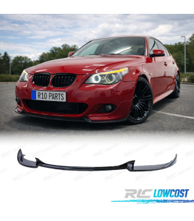 SPOILER LIP BMW E60 E61 07-10 LOOK M5 PRETO BRILHANTE