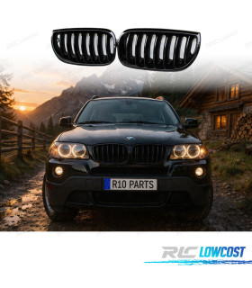 GRELHAS FRONTAIS BMW X3 E83 03-06 PRETO BRILHANTE