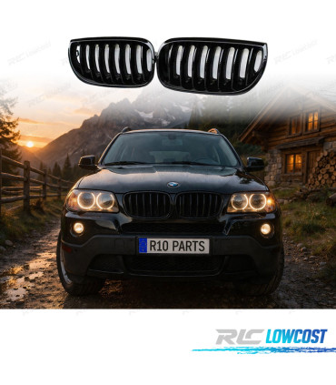 GRELHAS FRONTAIS BMW X3 E83 03-06 PRETO BRILHANTE
