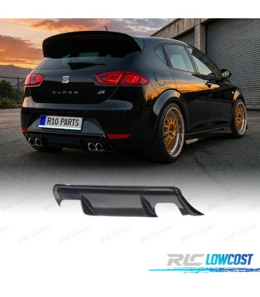 DIFUSOR SEAT LEON 2 05-12 FR CUPRA SAÍDA ESCAPE DUPLA
