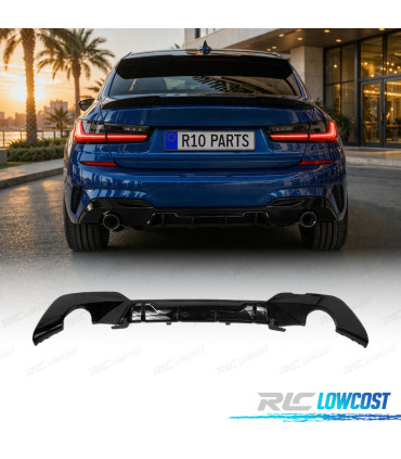 DIFUSOR BMW G20 G21 19-22 LOOK M PERFORMANCE COMPETITION PRETO BRILHANTE