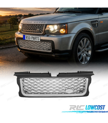GRELHA FRONTAL RANGE ROVER SPORT 05-09 LOOK AUTOBIOGRAPHY SILVER EDITION