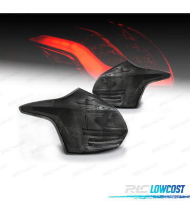 FAROLINS TRASEIROS FUMADOS TUBELIGHT FORD FOCUS MK3 11-14 3/5 PORTAS