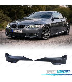 SPLITTERS PARA-CHOQUES FRONTAL BMW E92 E93 06-10 LOOK M PRETO MATE