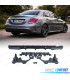 DIFUSOR MERCEDES C-CLASS W205 AMG 15-21 LOOK C63 MOLDAGEM PRETO BRILHANTE