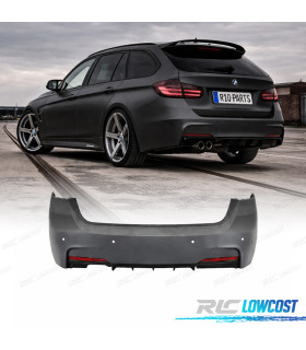 PÁRA-CHOQUES TRASEIRO BMW F31 TOURING LOOK M PERFORMANCE PDC SAIDA ESQUERDA