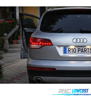 PILOTOS AUDI Q7 05-09 LED VERMELHO CROMADO