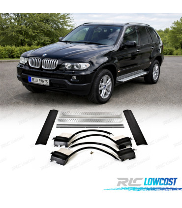 KIT DE ESTRIBOS BMW X5 E53 1999-2007 ALUMINIO